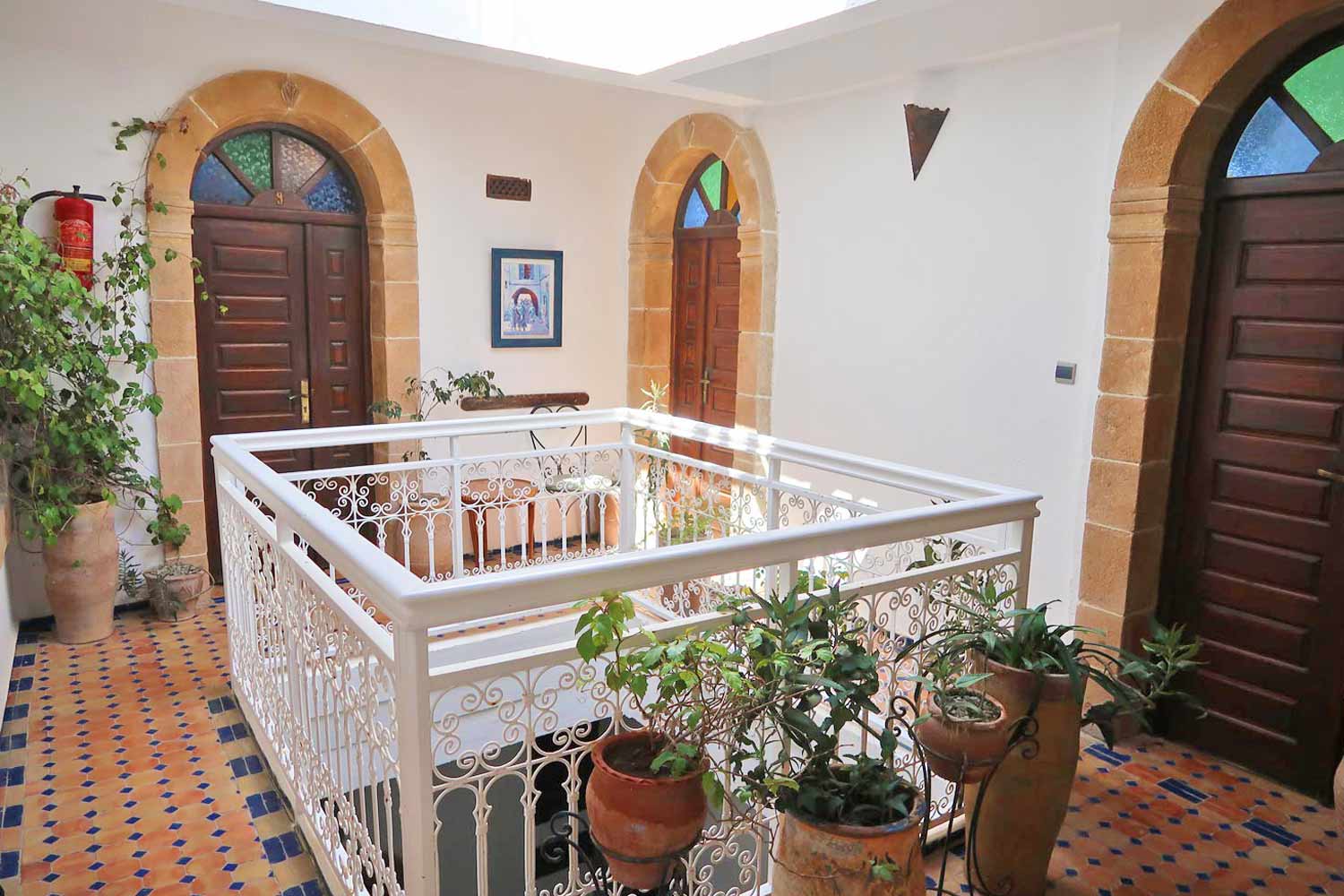 Innenhof eines Riads in Essaouira
