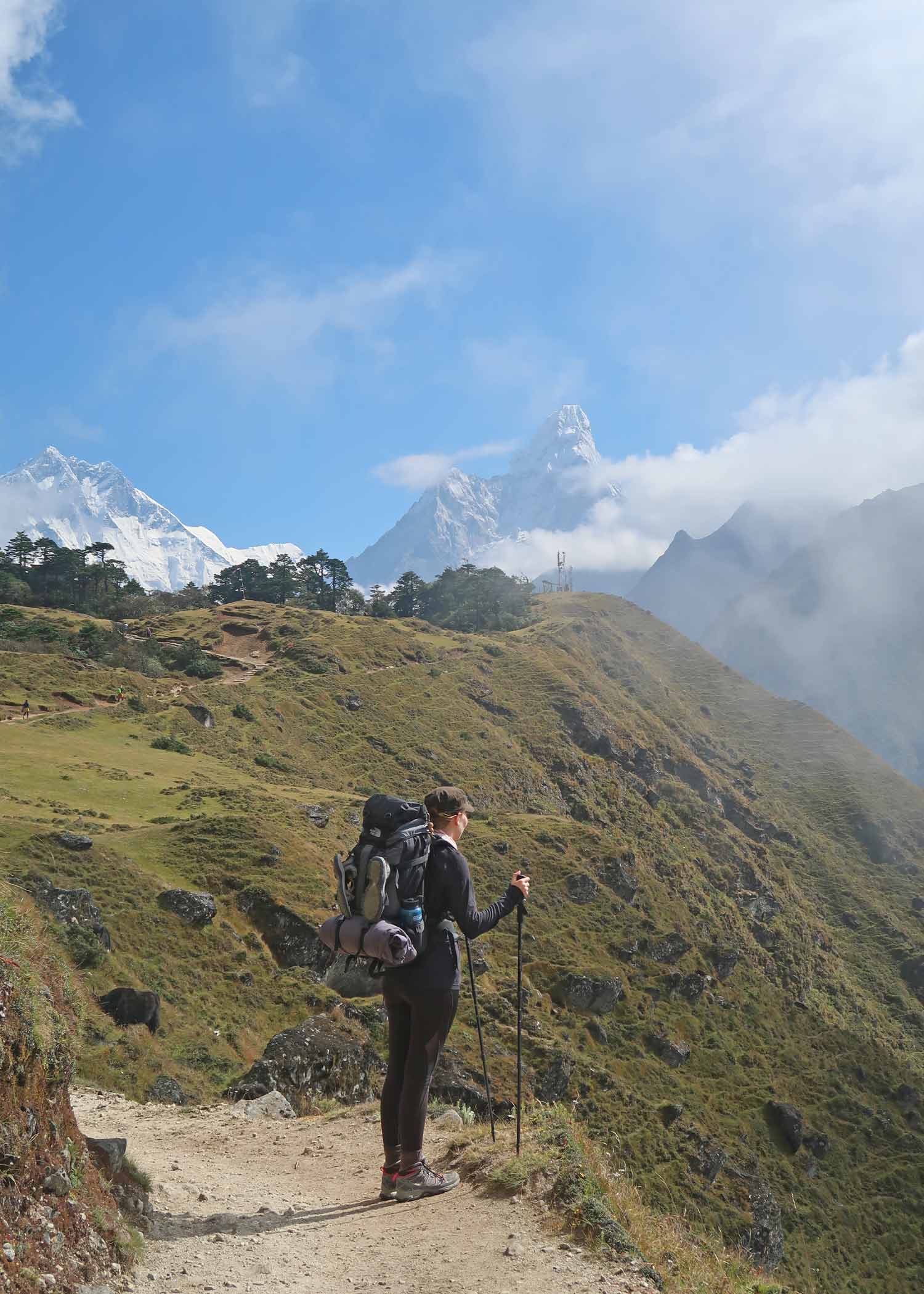 Der Weg zum Everest View Hotel Talblick auf dem Everest Base Camp Trek - Likeontravel