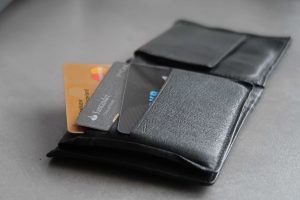 Portemonnaie mit Reisekreditkarten