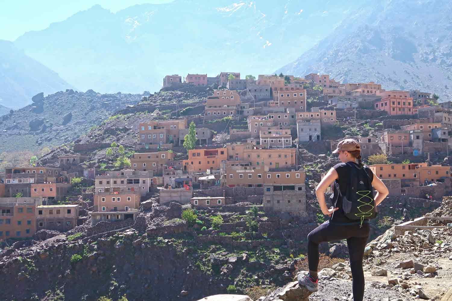 Blick auf Aroumd in Marokko