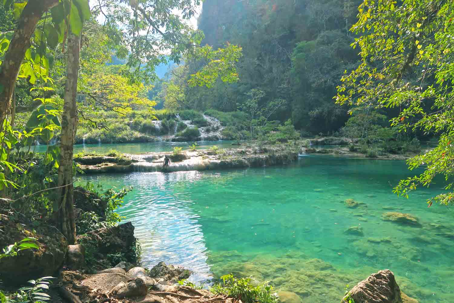 Die Pools von Semuc Champey in Guatemala