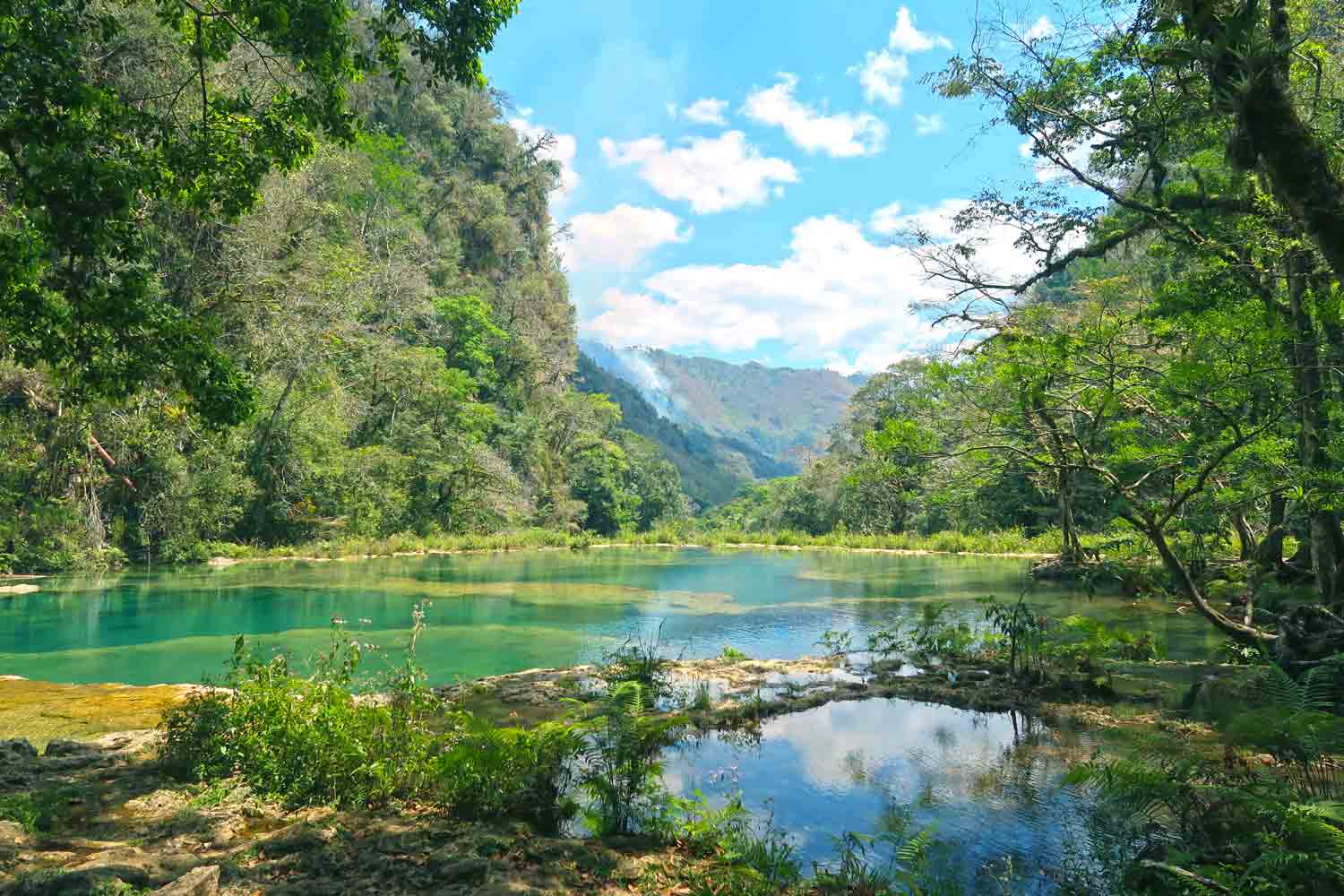 Die Pools von Semuc Champey in Guatemala