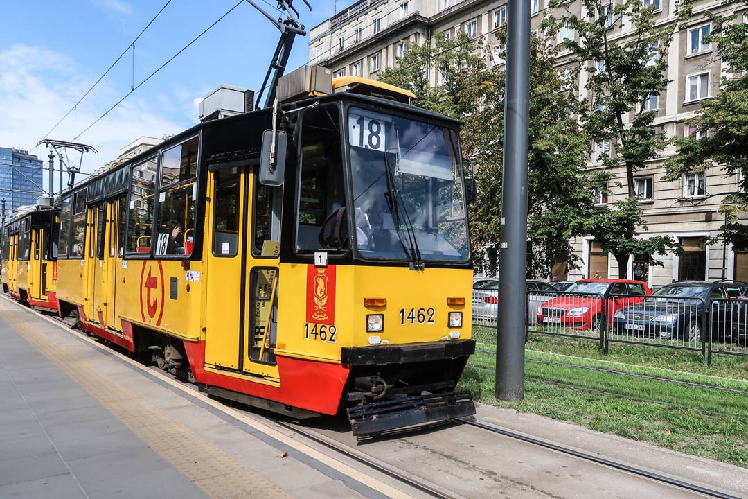 Straßenbahn in Warschau öffentliche Verkehrsmittel