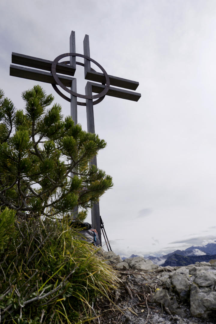 Gipfelkreuz des Alpspitz in Liechtenstein